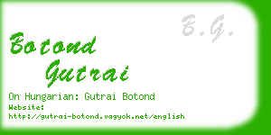 botond gutrai business card